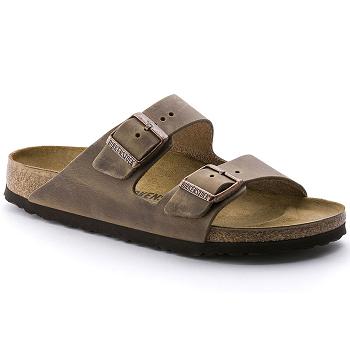 Dámské Arizona Birkenstock Oiled Læder Hnědé | CZ 63WNB